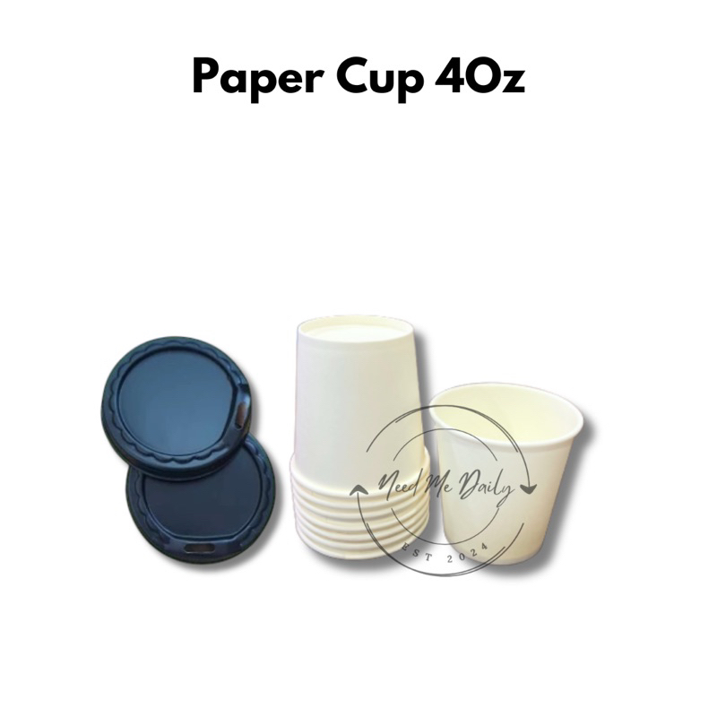 PAPER CUP 4 OZ CUP POLOS / TUTUP PAPER CUP / CUP JAGUNG / CUP KOPI / CUP ES KRIM