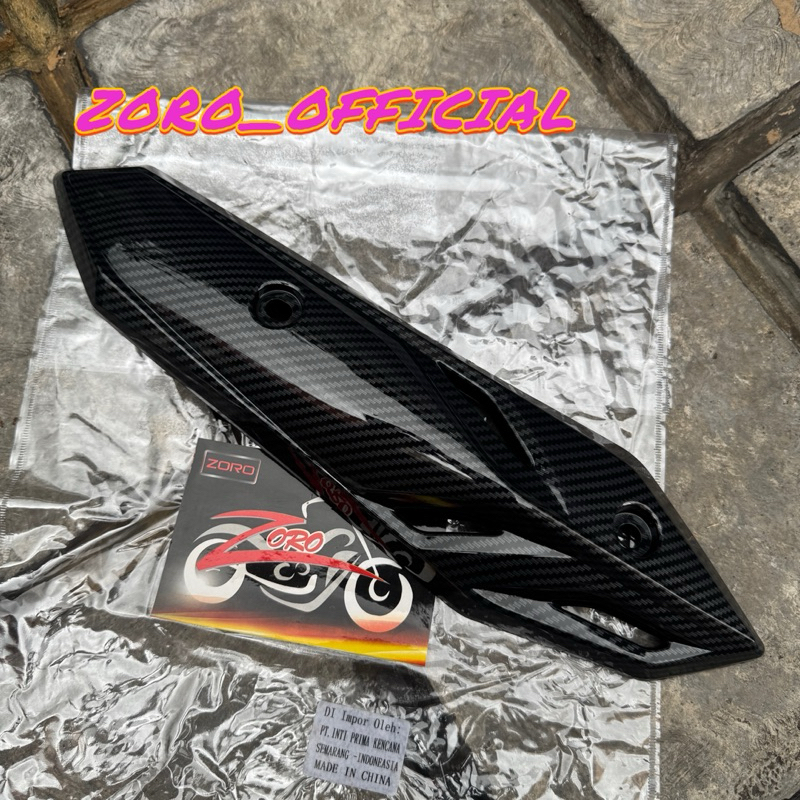 Cover Tutup Knalpot Carbon Beat Deluxe / Beat Street 2020-2024 Carbon ZORO