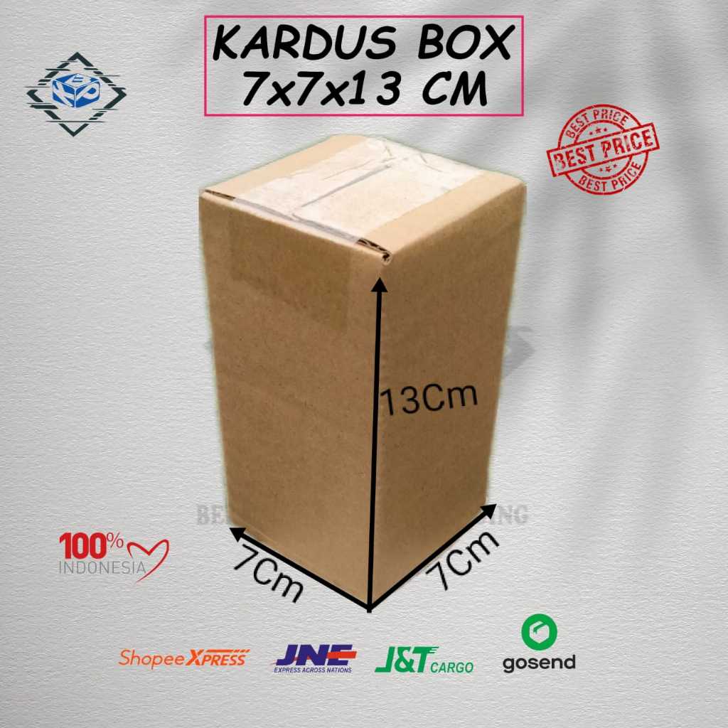 

Kardus box 7x7x13 cm single wall baru