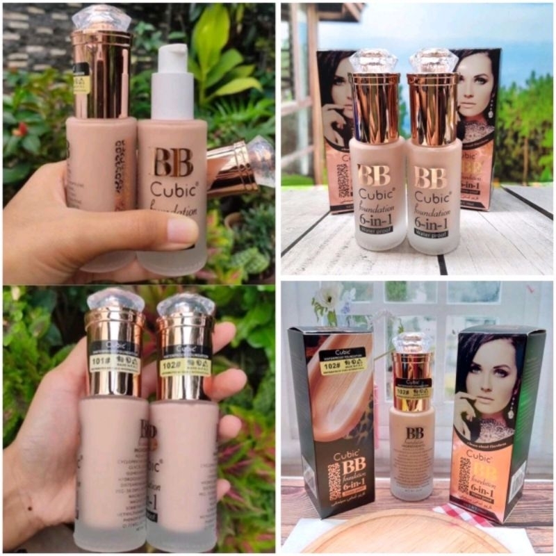 COD✅ FOUNDATION BB KIIS BEAUTY 6IN1 Wajah