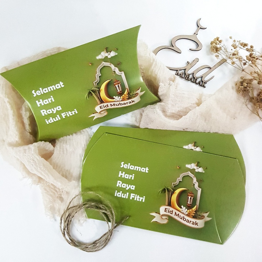 

Pillowbox - Pillow Box Ramadhan - Hampers Idul Fitri - Kotak Kado - Hangtag Idul fitri - Pulp.co