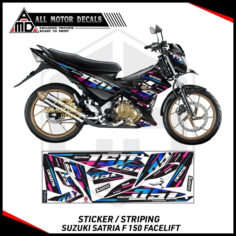 STRIPING SUZUKI SATRIA F 150 FACELIFT / SATRIA FIGHTER / STICKER MOTOR SATRIA 150 FU / DECAL SATRIA 