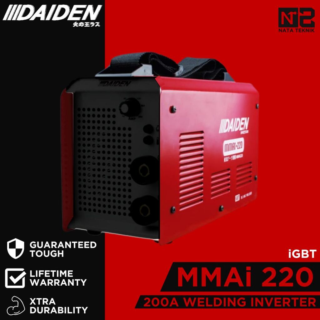 Mesin Las Inverter Daiden MMAi 220A - Trafo Las Listrik Portable