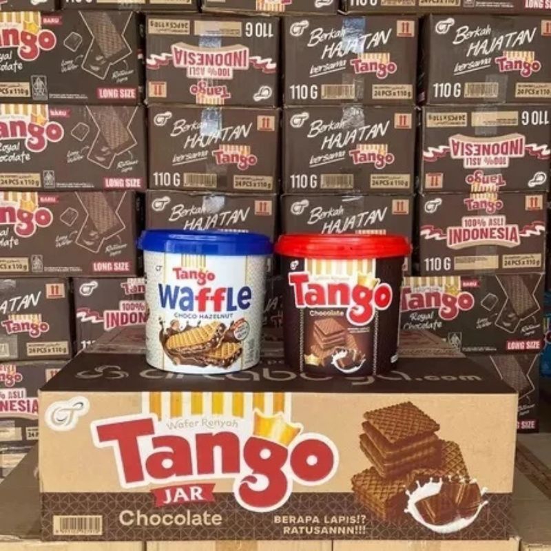 

[ 1 Dus isi 6 jar ] Wafer Tango Jar Rasa Chocolate / Tango Waffle Jar