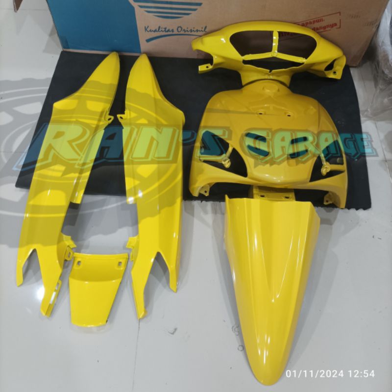 WIN BODI HALUS FULLSET MIO SPORTY KUNING COVER BODI FULL SET FULSET BODY ALUS MIO LAMA OLD 5TL NON O