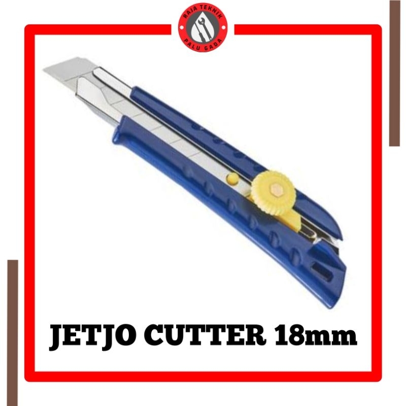 

Pisau Cutter 18mm JETJO TOOLS 101009 / Snap-Off Knife With Locking LAKONI PRO