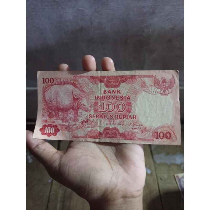 uang jadul 100 rupiah 1977