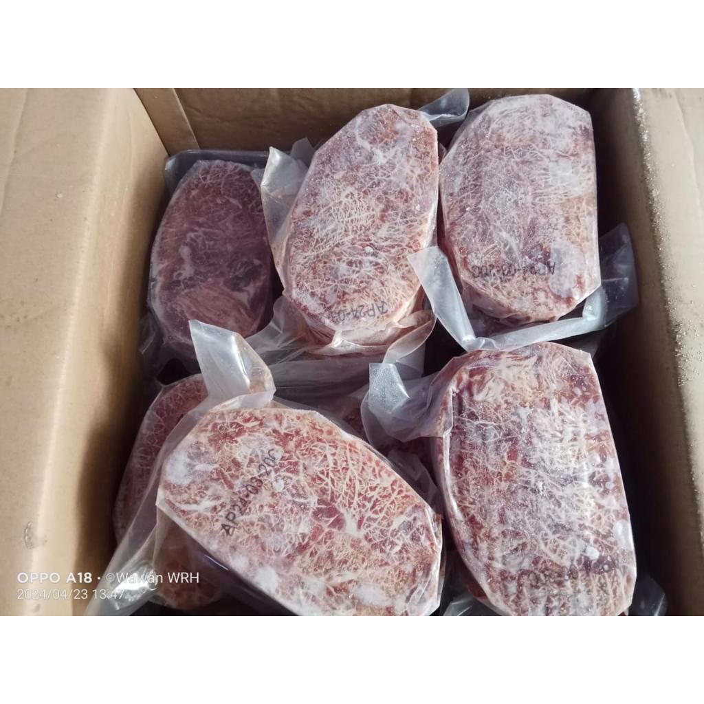 

Beef Steak Sirloin Meltiq 1 kg Daging Steak Frozen Food Cikarang