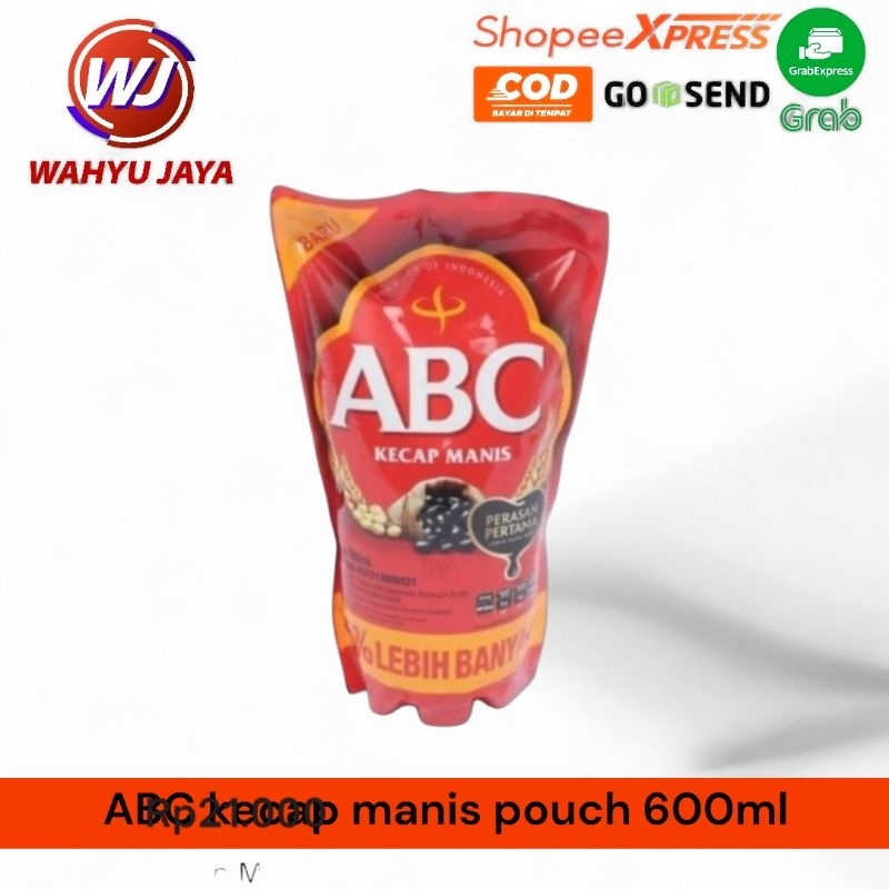 

Abc kecap manis pouch 600ml