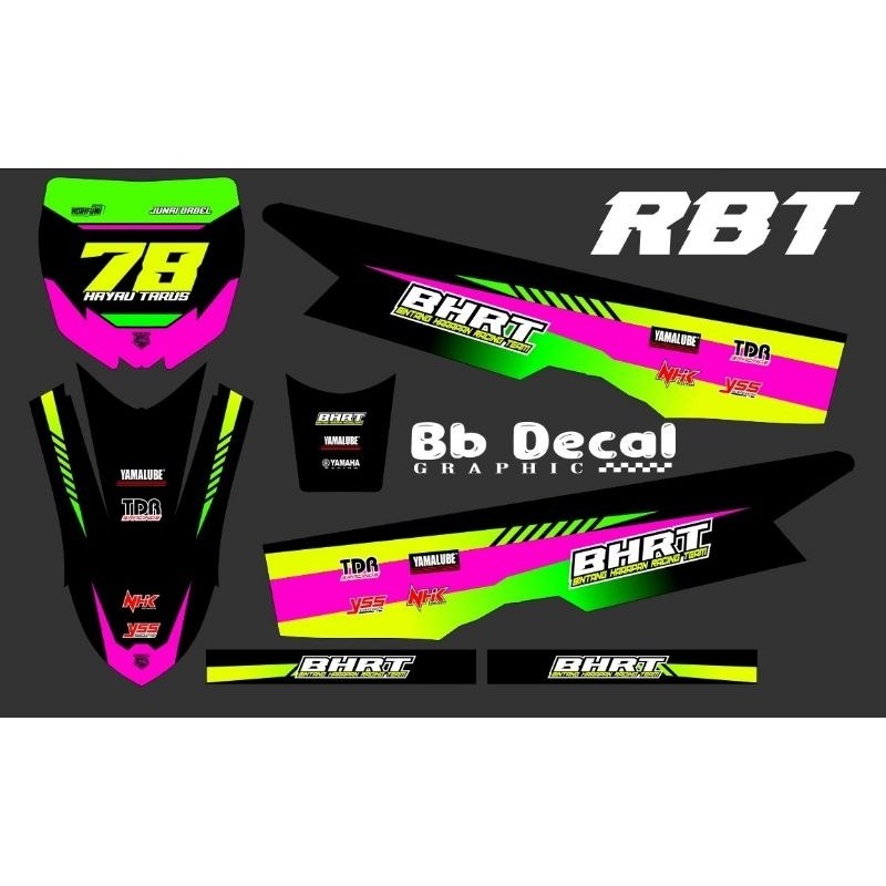 decal RBT VEGA RBT FIZ R stiker RBT Stiker ojek gabah Vega FIZ R bebas request