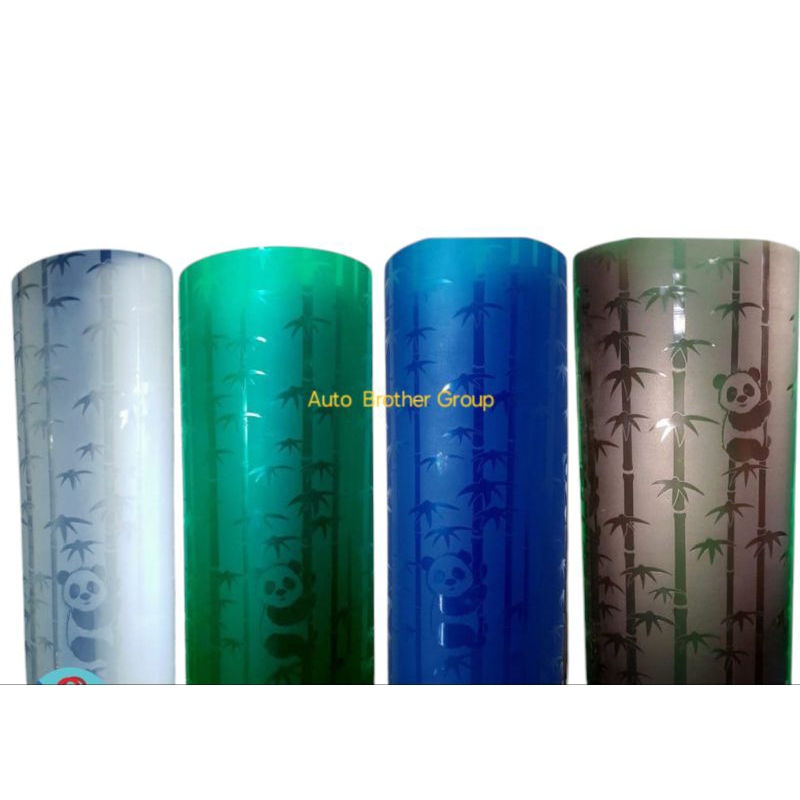 Fiber pagar motif panda bambu