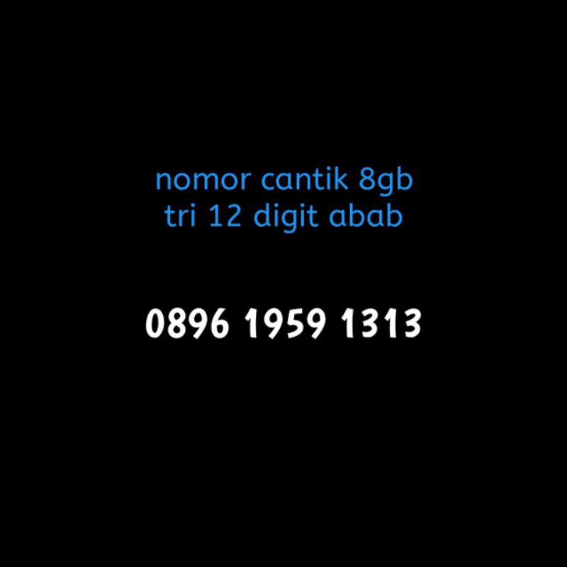 perdana tri nomor cantik seri abab rapi murah