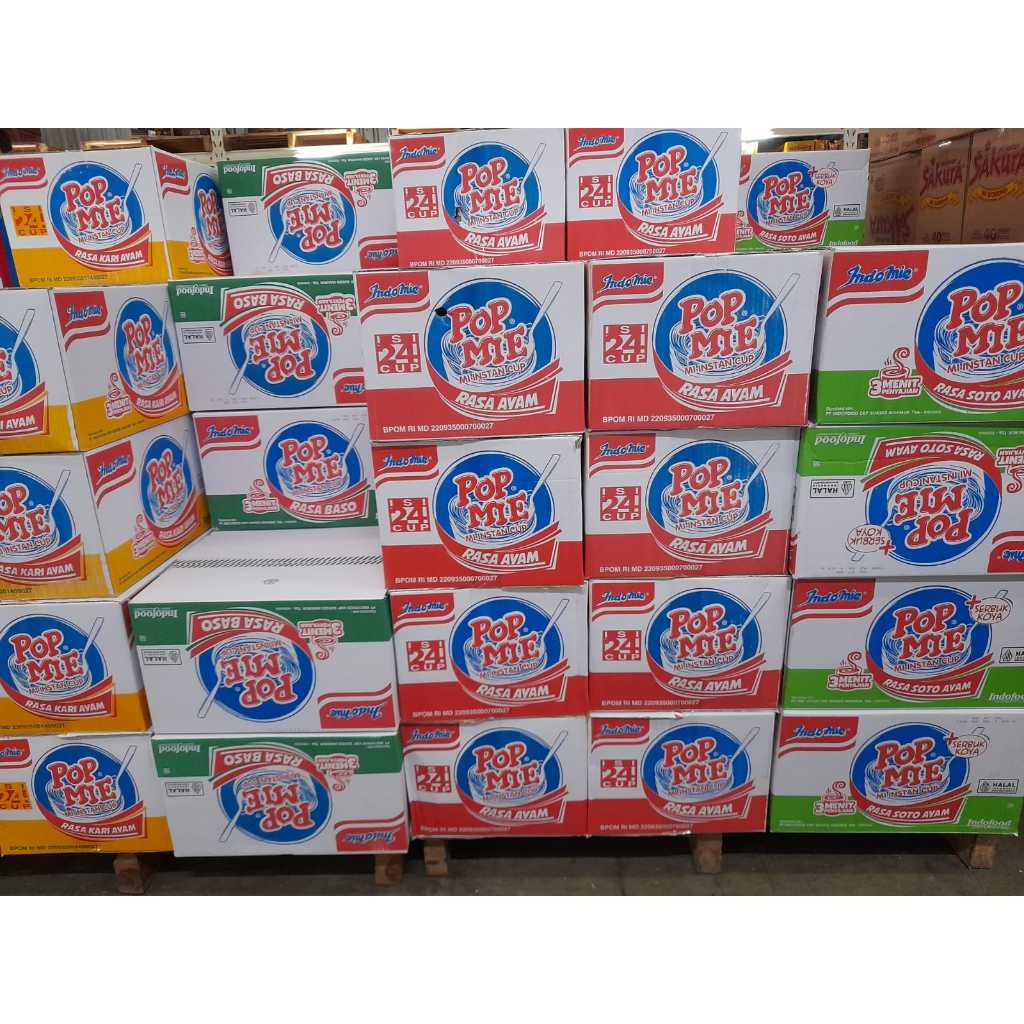 PROMO POP MIE Besar  1 dus isi 24 pcs Grosir berbagai rasa