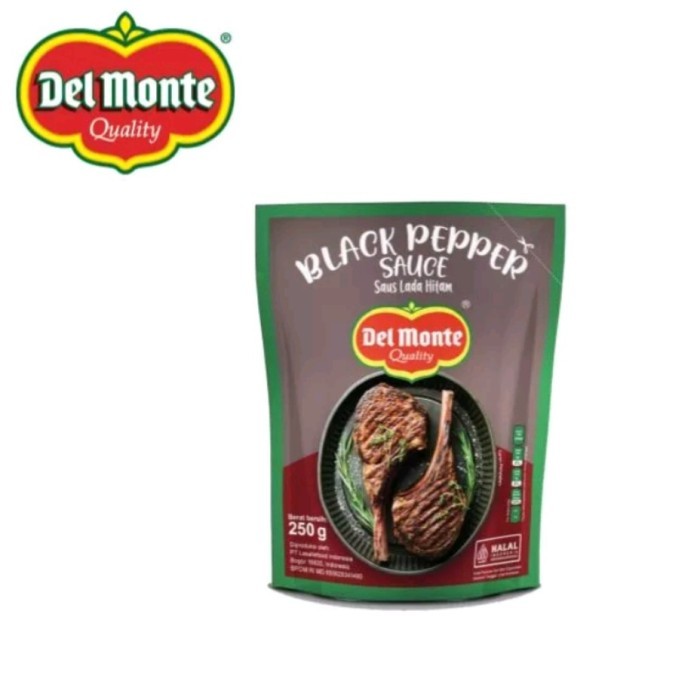 

DEL MONTE BLACKPEPPER SAUCE 250 GR DELMONTE SAUS LADA HITAM HALAL - BLACKPEPPER