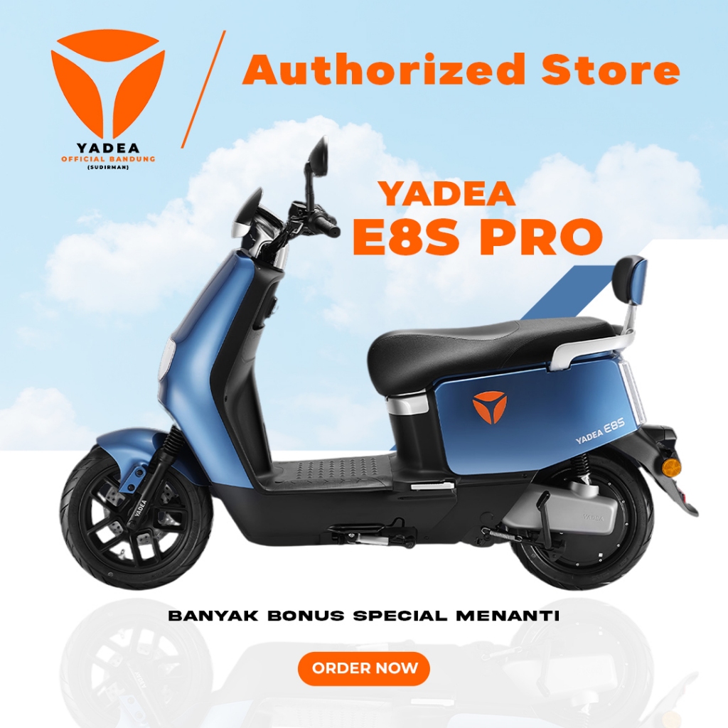 (PENGIRIMAN AREA BANDUNG) Motor Listrik Yadea E8S Pro | Yadea E8S Pro | Motor Listrik Yadea | Motor 