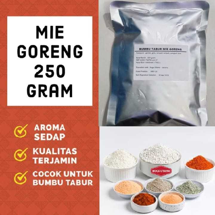 

BUMBU RASA MIE GORENG 250gr BUMBU INSTANT MIE GORENG SEBLAK BAKSO ACI KALDU HALAL