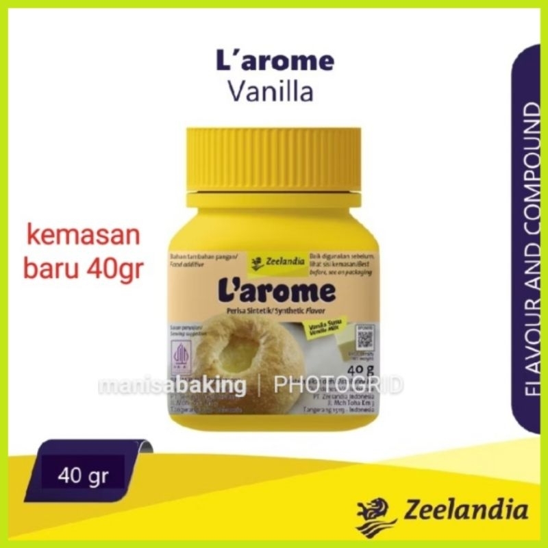 

LAROME VANILLA MILK 40 GR L'AROME VANILLA SUSU PERISA VANILA ZEELANDIA