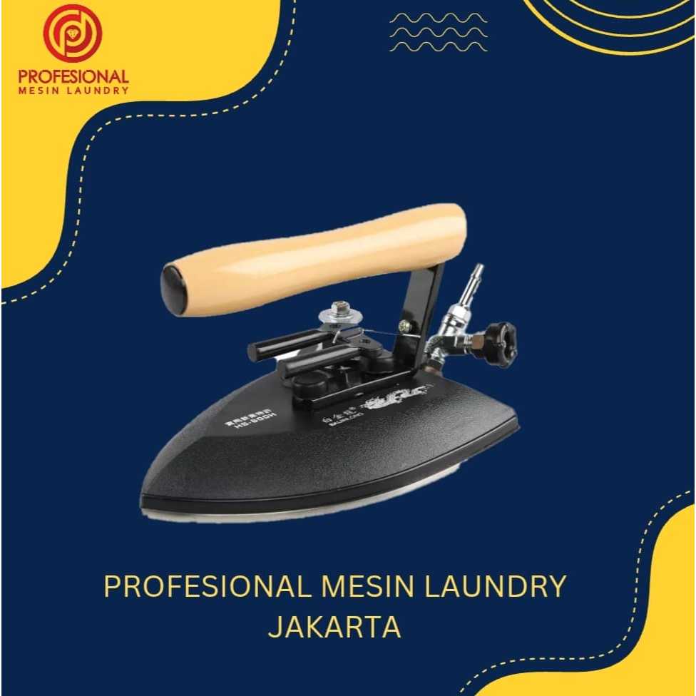Profesional Mesin Laundry - Kepala Setrika Uap Pencet