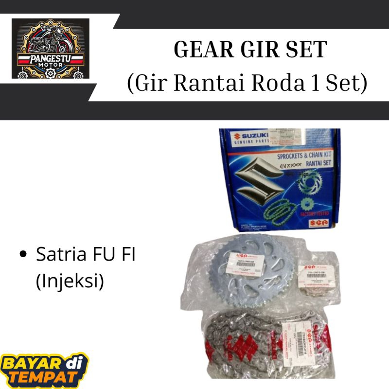 Gear Gir Set Satria FU FI Injeksi (SGP ORI SUZUKI
