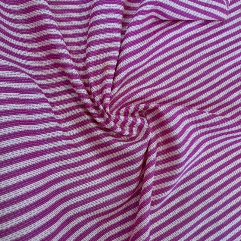 kain katun poplin motif | kain katun motif garis | kain katun poplin premium motif salur