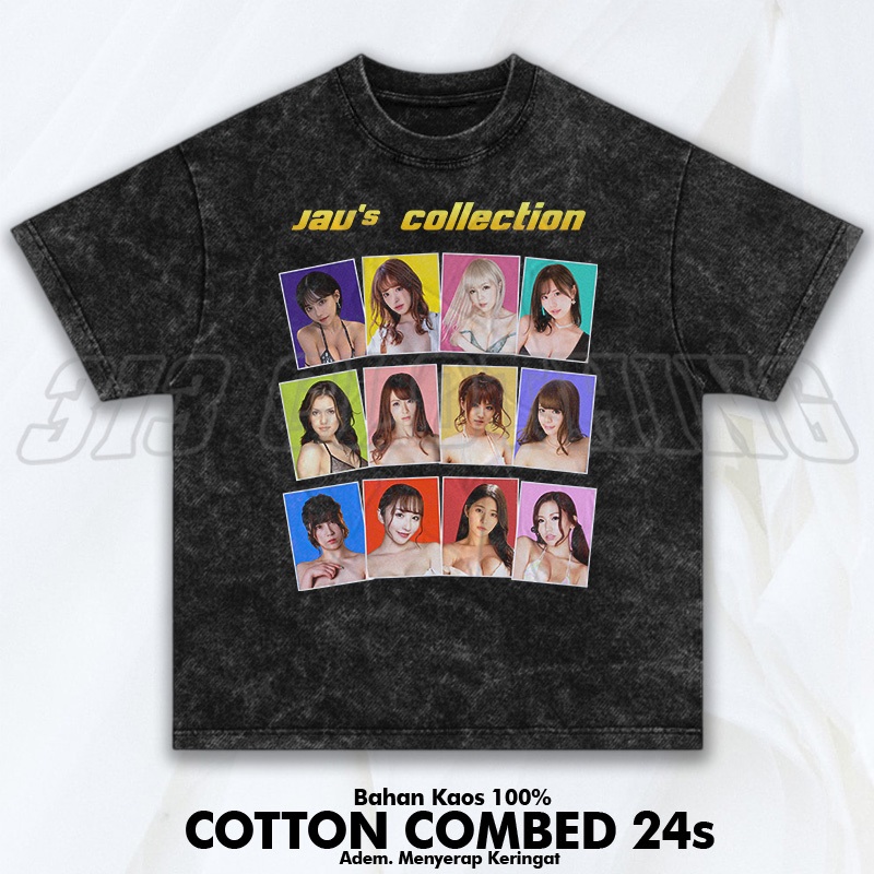 T-Shirt Washed Kaos Top Collection Jav Collection Barbeshop / Baju Top's Collection Jav Acrtess