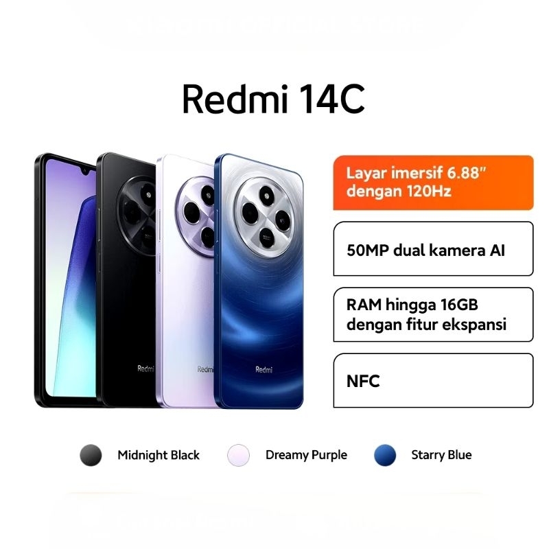HP REDMI 14C RAM 8/256GB GARANSI RESMI