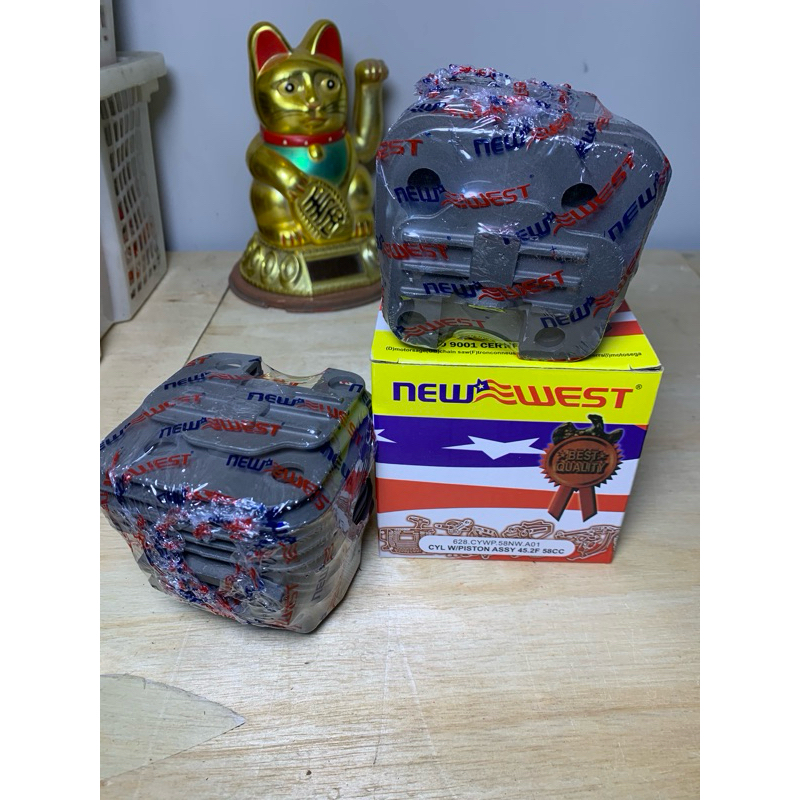 CYLINDER BLOCK CHAINSAW 5800 NEW WEST TYPE TURBO / PORING SENSO 5800 NEW WEST TIPE TURBO ASSY KOMPLI