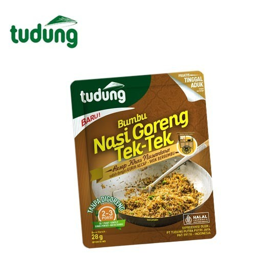 

TUDUNG Bumbu Instan Nasi Goreng Tek-Tek 28gr / Bumbu Instan Nasi Goreng Tudung 28gr