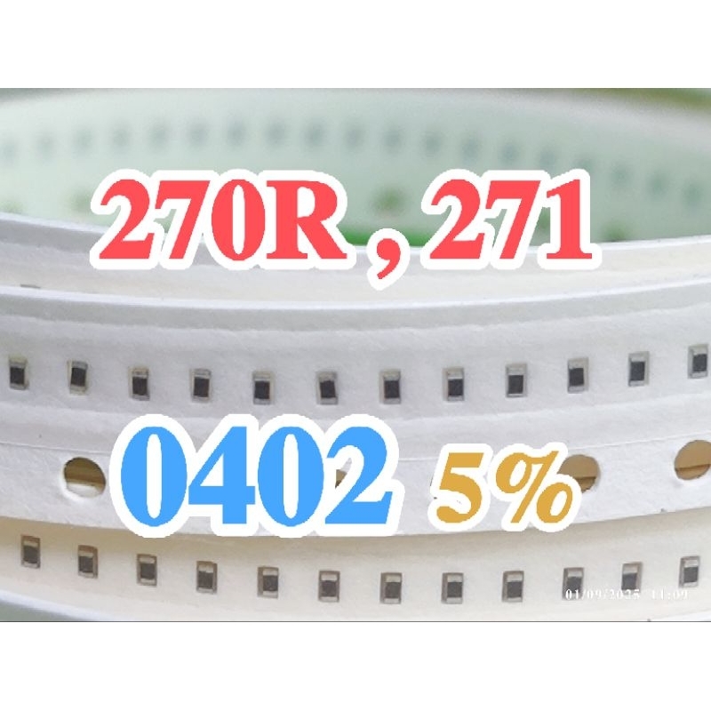 10pcs Chip resistor smd 270R 271 size 0402 270ohm 270 ohm