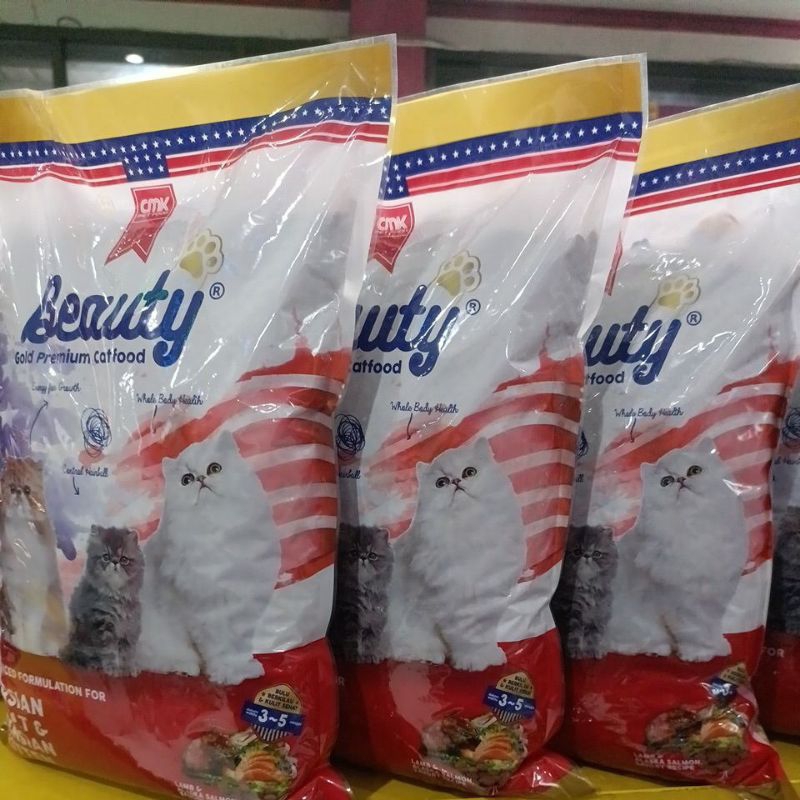 Beauty gold premium cat food makanan kucing beauty cat food gold 1 kg