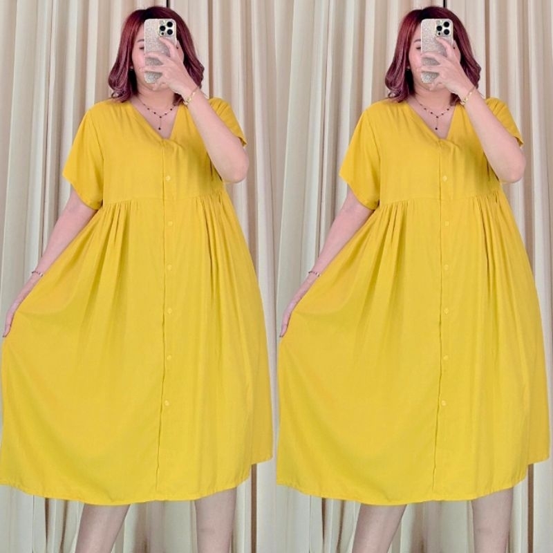 Delina Polos Dress - Daster Rayon Premium | Daster Remaja | Daster Kekinian | Home Dress Rayon Premi