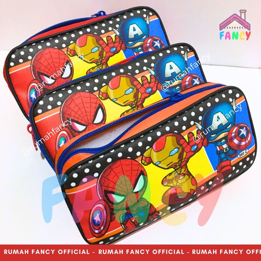 

Tempat Pensil Kotak Pensil Shin Toeng Super Heroes HD 212 /ST 501C / ST 522C / ST 577C /560C Tempat Pensil Spiderman Ironman Captain America Anak Laki-laki