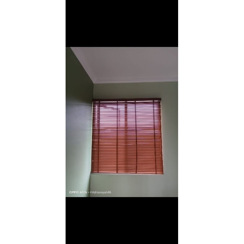 Wooden Blind kray Kayu Tirai Jendela Kayu