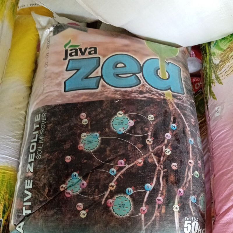 pupuk zeolite active JAVA ZEA  kemasan 50 kg