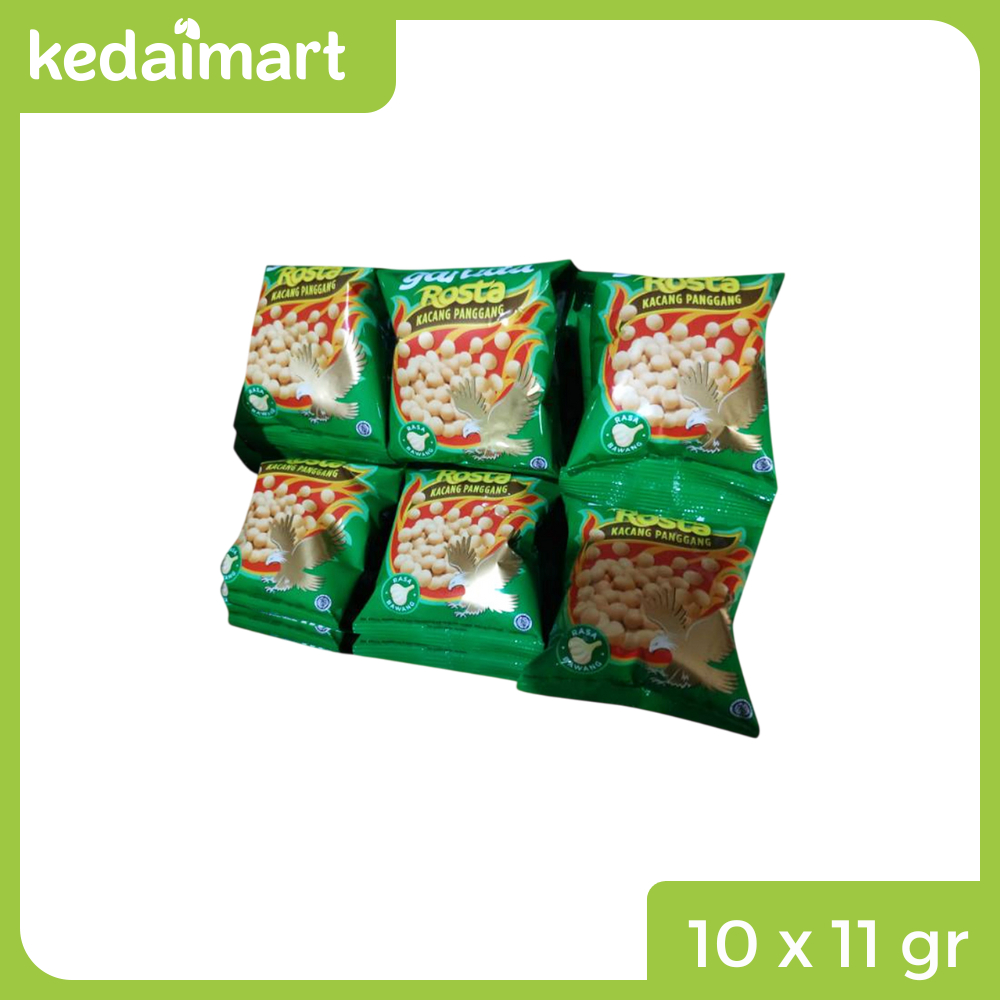 

Garuda Rosta Kacang Panggang Rasa Bawang Renceng Isi 10 x 11 Gram