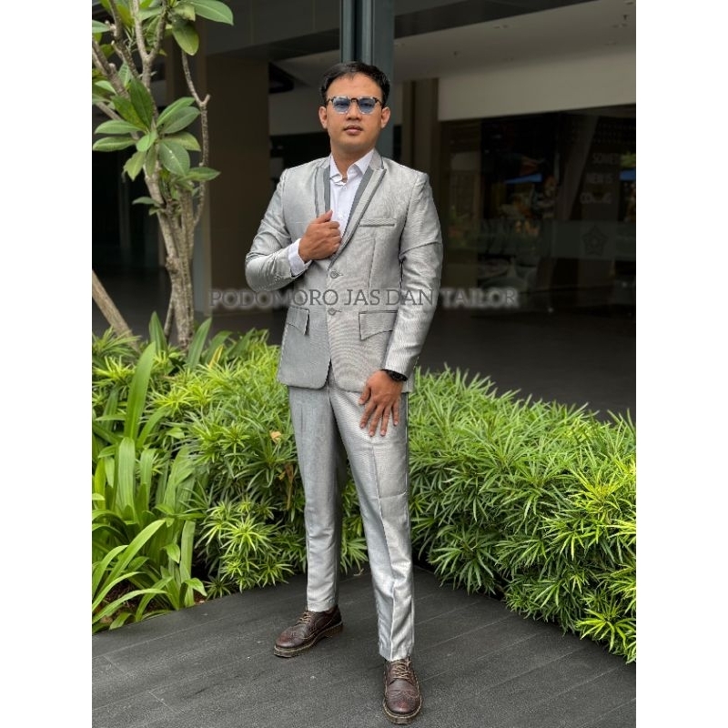 Terbaru 1 Stel Jas Bahan Semi Woll S M L Xl Xxl Jas Pria Formal Jas Wedding Jas Blazer Jas Murah Jas