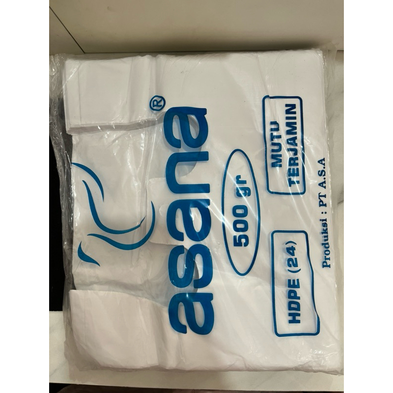 Asana MUTIJAMIN Terjamin HDPE  Kantong plastik warna putih susu