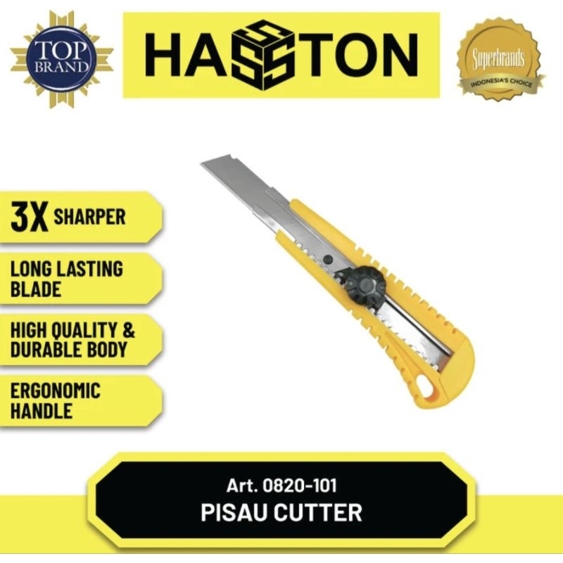 

HASSTON PROHEX Cutter Handle Plastik - Kuning [18mm] (0820-101)