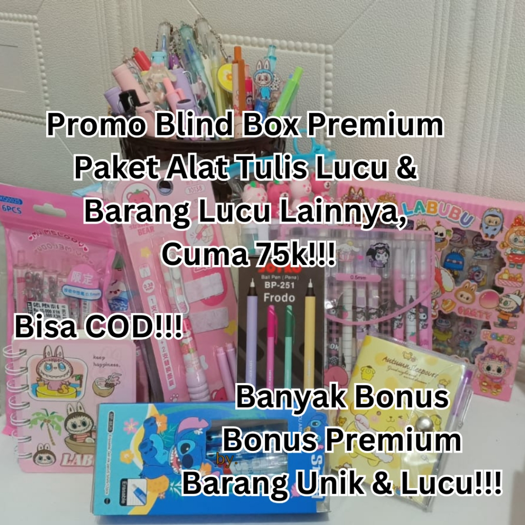 

Blind Pack Alat Tulis Lucu & Barang Unik Sejenisnya + Bonus Spesial Tiap Paketnya