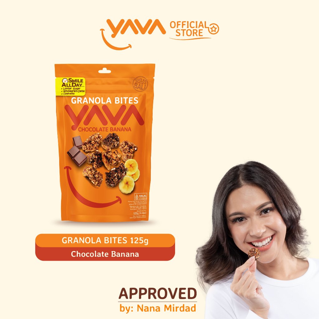 

YAVA Granola Bites Chocolate Banana 125g