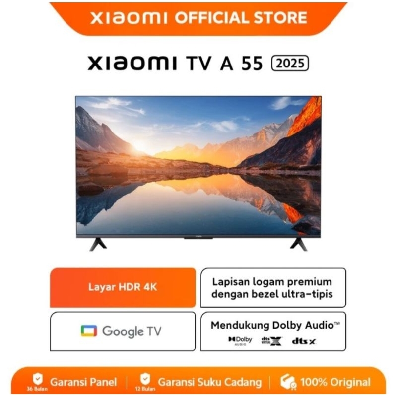 TV LED XIAOMI 55INCH 4K QLED GOOGLE TV A PRO 55 2025 TV XIAOMI 55 INCH