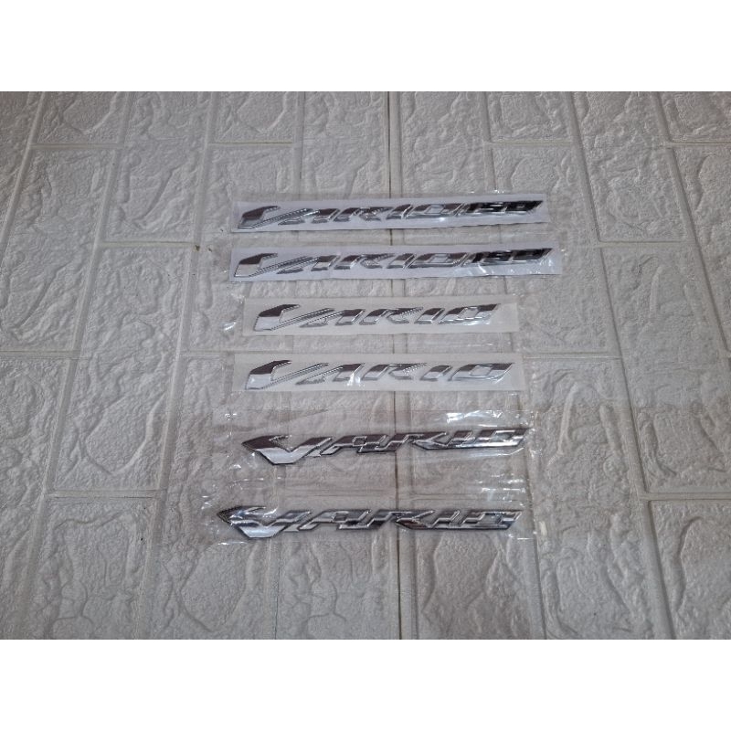 emblem vario//logo vario//vario 150 tulisan timbul vario