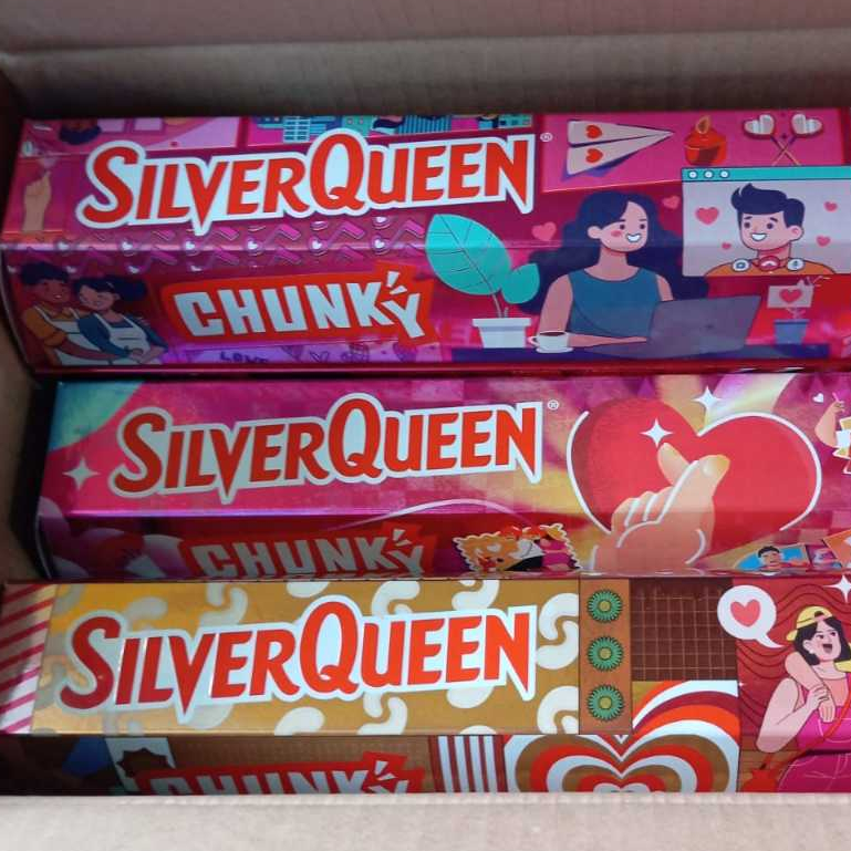 SILVER QUEEN Chunky KING 1kg Coklat Silverqueen Special Valentine Besar Cokelat Batangan Cashew Big