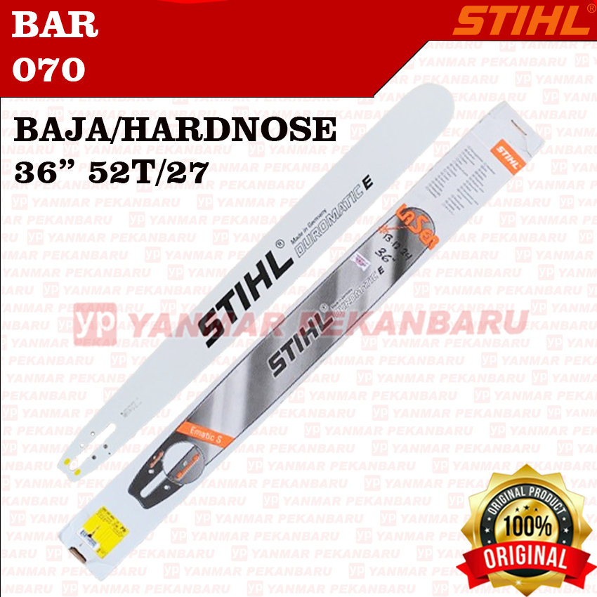 070  Guide Bar Baja 36 inch 52 Mata 3002-002-8052 Chainsaw Sinso Senso Besar STIHL ORIGINAL