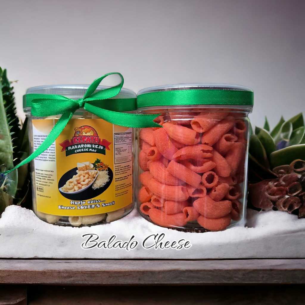 

Elfath Makaroni Keju Rasa Balado 150 Gram Kemasan Toples