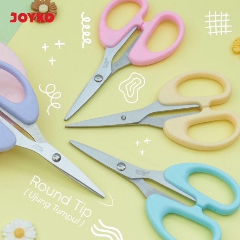 

Gunting Kecil Joyko SC-828PTL Mini Scissors Warna Pastel GS03