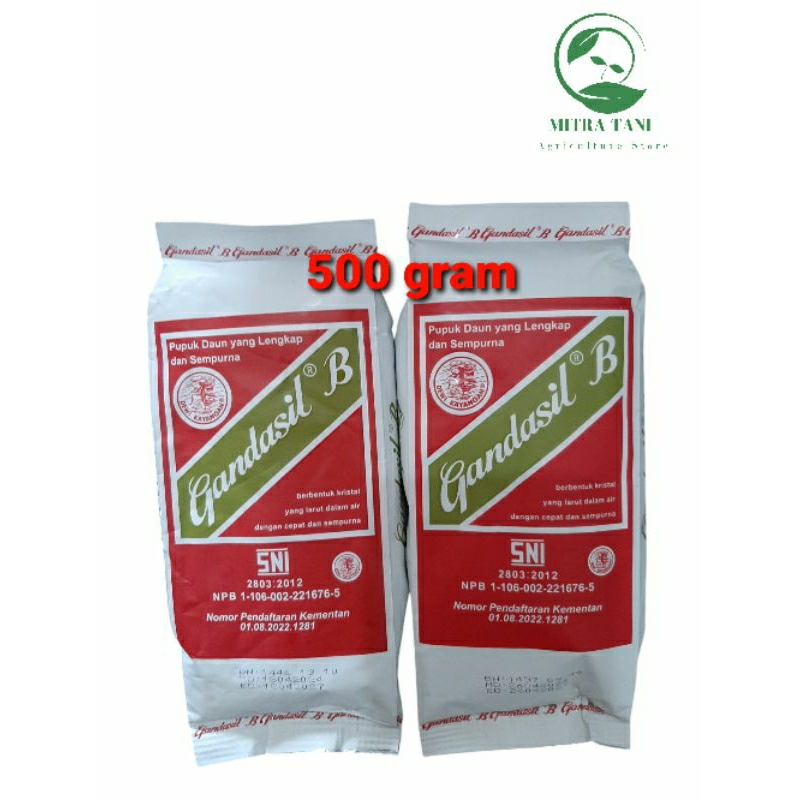 Pupuk Daun Gandasil B 500 gram Buah