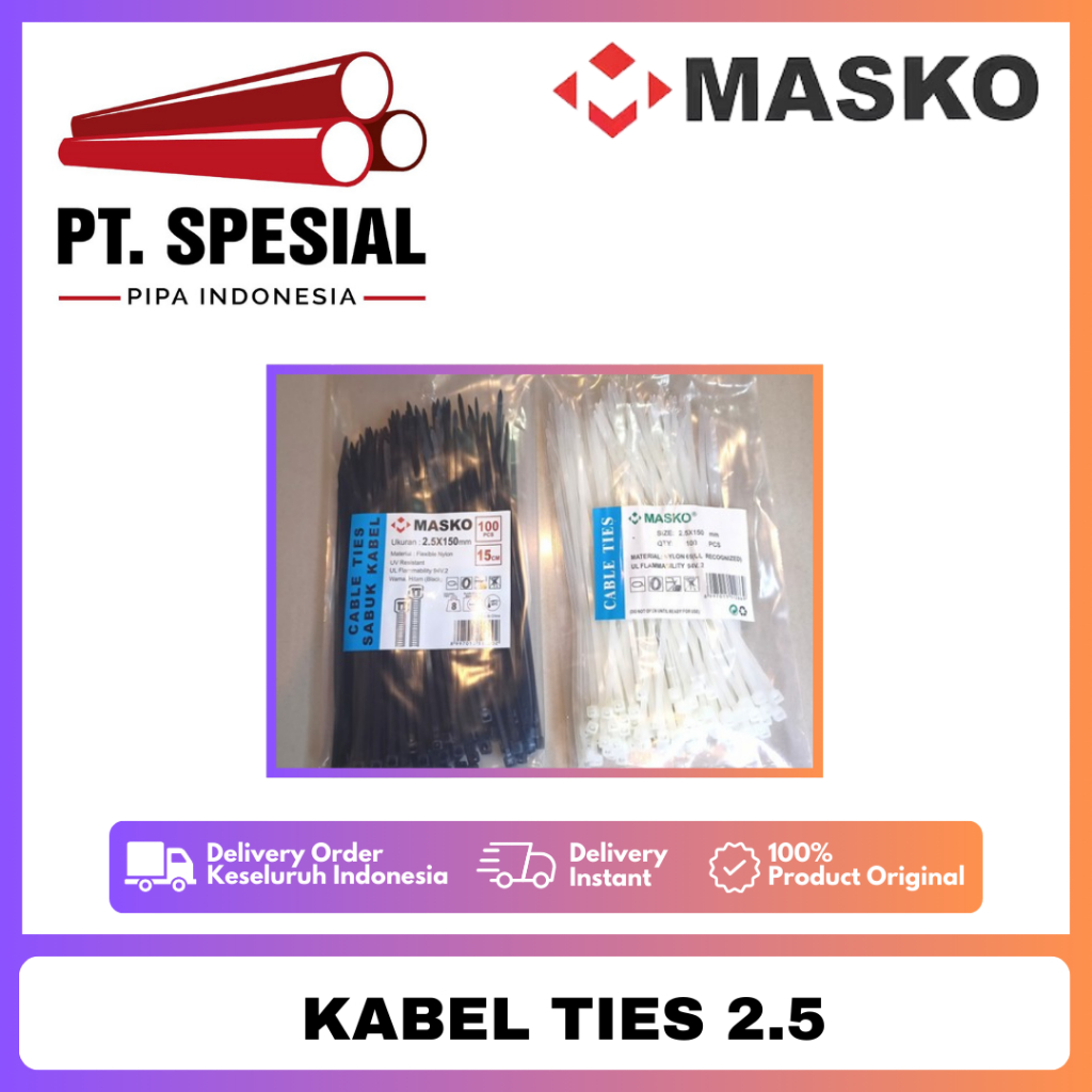 

Kabel NYM 2x1.5 Masko 50M 50 Meter Roll Kabel Kawat Tunggal Masko - 09