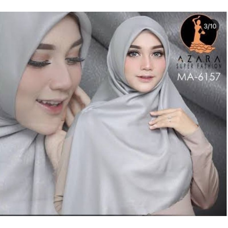 Jilbab Segiempat Nur Sinar Glitter/Glowing Lasercut AZARA