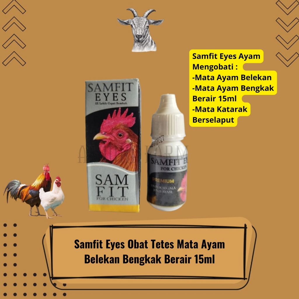 Samfit Eyes Obat Tetes Mata Ayam Obat Mata Belekan Bengkak Berair 15ml